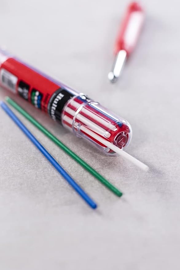 Hultafors Tools 650140U Dry Marker Refills HRD, Heavy Duty, Multi-Purpose, Blue, Green & White, 10 Leads