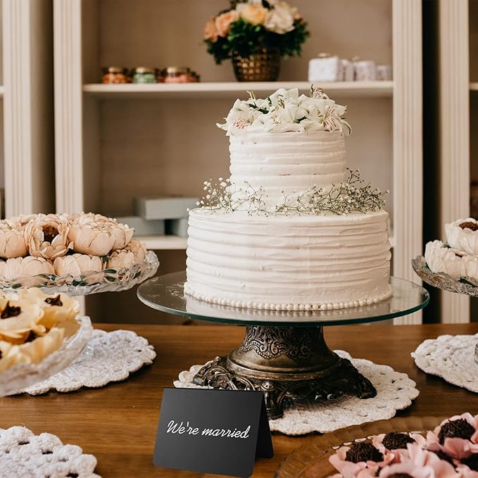 12 Pack 4"x3"Mini Chalkboard Signs for Chalk Sign for Food - Party - Buffet - Table Sign Chalkboard - Wedding - Bakery - Small