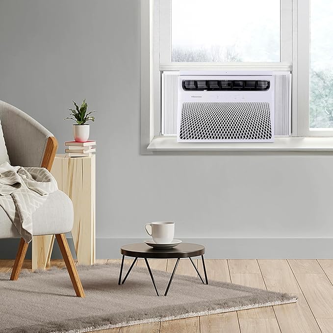 Hisense WCH08R25A Window Air Conditioner, 8,000 BTU, White