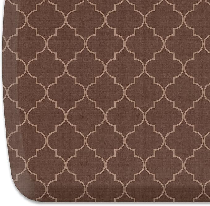 GelPro Elite Premier Anti-Fatigue Kitchen Comfort Floor Mat, 20x36", Lattice Java Stain Resistant Surface with therapeutic gel and energy-return foam for health & wellness