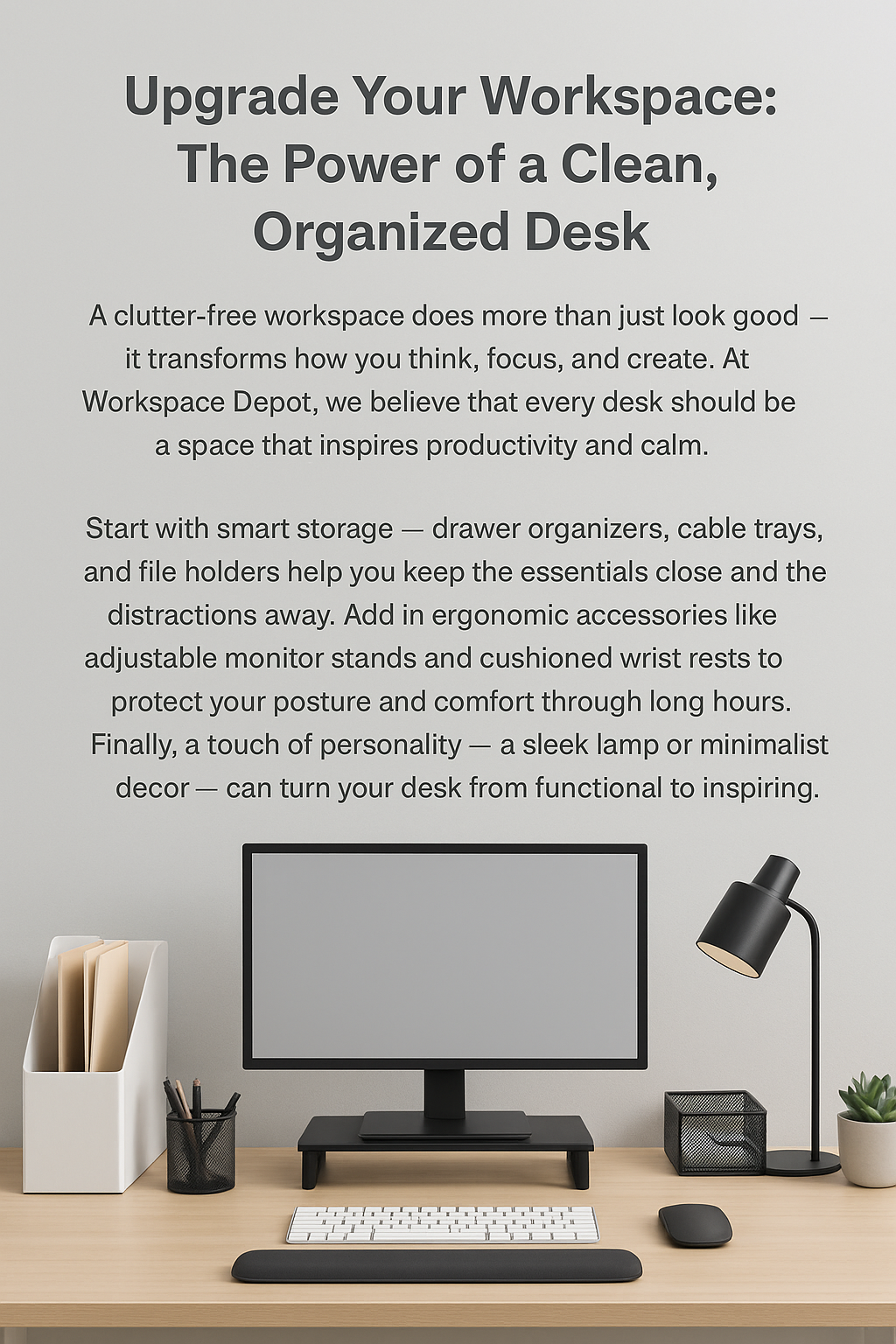 Upgrade Your Workspace: The Power of a Clean, Organized Desk