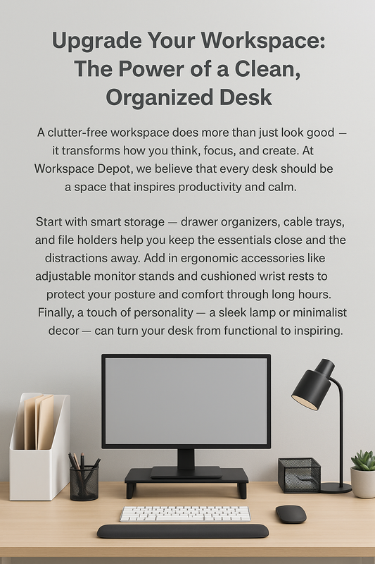 Upgrade Your Workspace: The Power of a Clean, Organized Desk