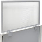 OBEX Screen Extender Polycarbonate Desk Privacy Panel & Divider for Office Cubicle, 18" x 30", Translucent