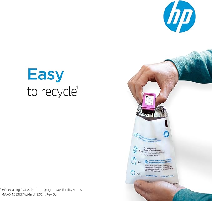 HP 902 Cyan Ink Cartridge | Works with HP OfficeJet 6950, 6960 Series, HP OfficeJet Pro 6960, 6970 Series | Eligible for Instant Ink | T6L86AN