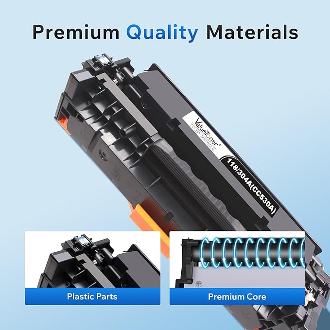 304A Toner Cartridge Replacement for HP 304A for Canon 118 CP2025DN CM2320N CM2320NF CM2320FXI MFP MF8580CDW MF8350CDN MF8380CDW MF726CDW LBP7660CDN LBP7200CDN Printer (Black, Cyan, Magenta, Yellow)