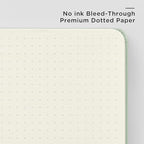 &And Per Se Dotted Journal Notebook, A5 Hardcover Bullet Dotted Journal, 160 Pages 100 gsm Thick Dotted Paper, 3 Sheets of Stickers Included - 5.7'' x 8''（Emerald）