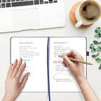 &And Per Se Blank Journal Notebook, 160 Pages, 5.7 x 8 inches College Ruled Thick Paper Notebook Journals for Writing, Hardcover Notebook(1 Pack, Royal Blue)