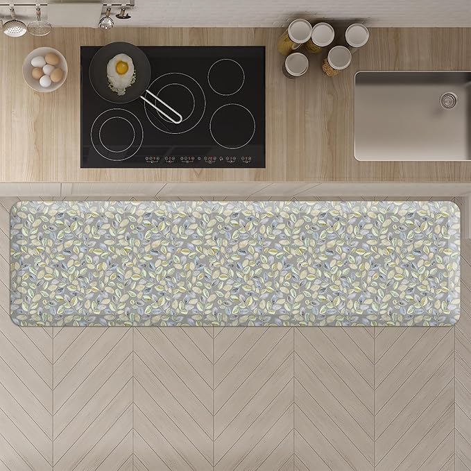 GelPro Anti-Fatigue Designer Comfort Kitchen Floor Mat Orchard Grey Lake 20x72